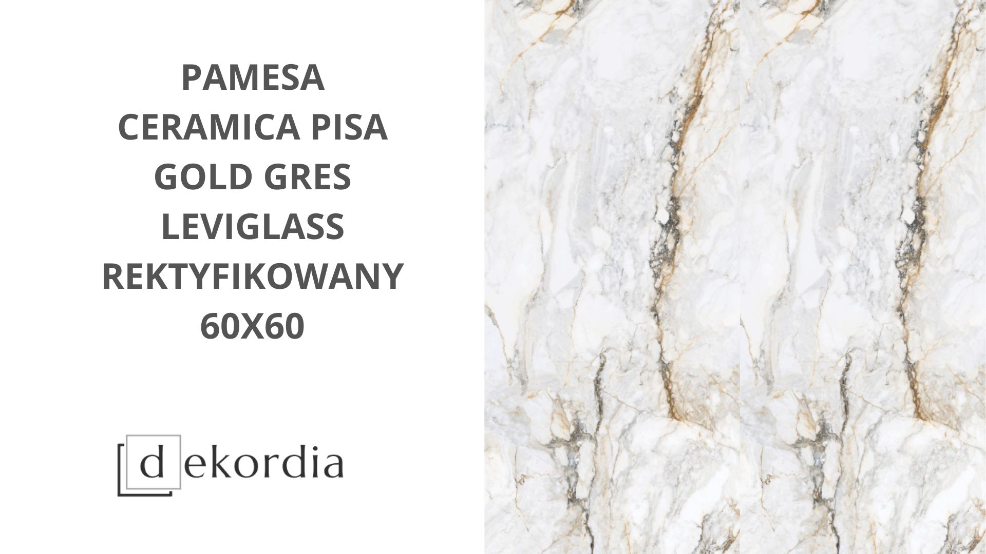 PAMESA CERAMICA PISA GOLD GRES LEVIGLASS REKTYFIKOWANY 60X60